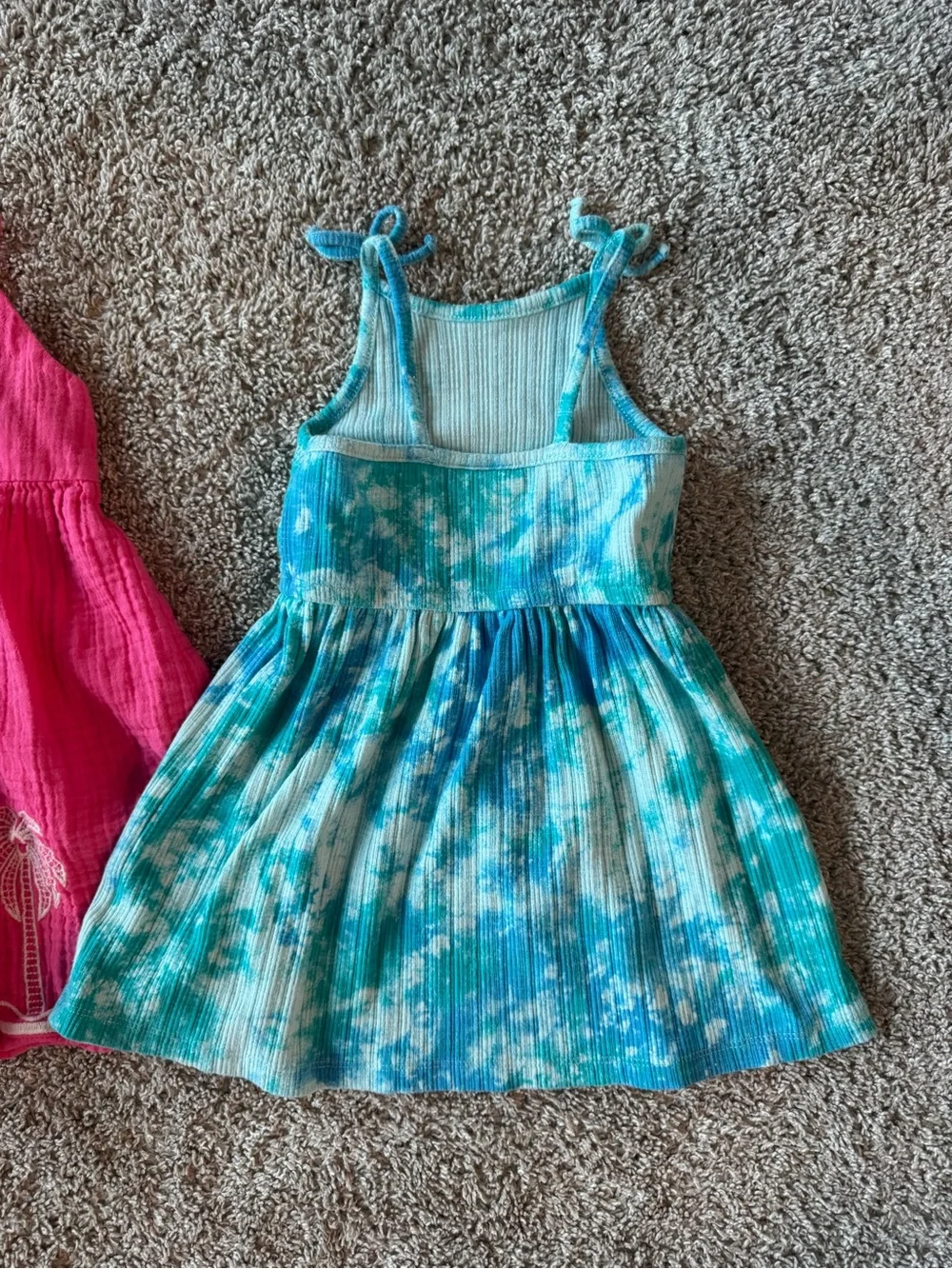 Old Navy Toddler Girls Summer Dress Bundle Palm Tree & Tie Dye Size 2T